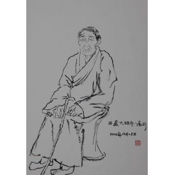 郭有河国画人物西藏写生作品字画之家