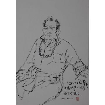 郭有河国画人物西藏写生作品字画之家