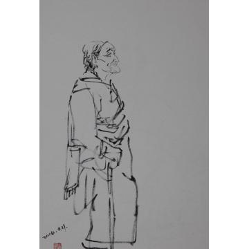 郭有河国画人物西藏写生作品字画之家