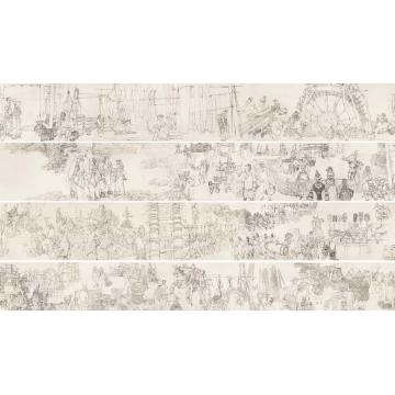 廖勤国画人物秘境无疆—第一稿字画之家
