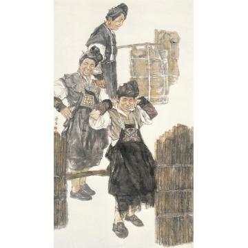 廖勤国画人物黔南印象字画之家