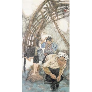 廖勤国画人物侗女字画之家