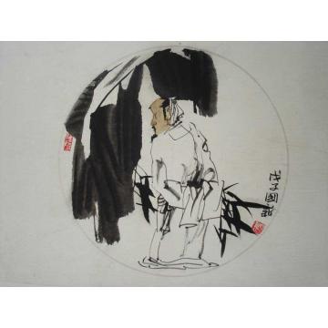 杨国新国画人物觅诗图字画之家