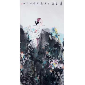 杨国新国画人物清音图字画之家