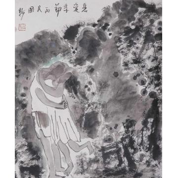 杨国新国画人物恋爱季节字画之家