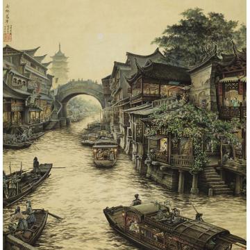张孝友油画风景南乡旧梦字画之家