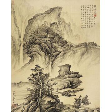 张孝友国画山水盘古图字画之家