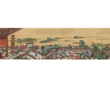 张孝友国画山水春江花月夜字画之家