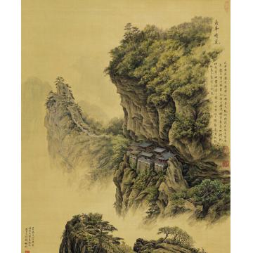 张孝友国画山水南峰晴岚字画之家