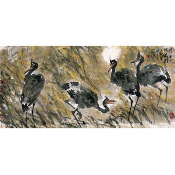 庄毓聪国画花鸟月是故乡明字画之家