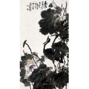 庄毓聪国画花鸟屈指春风又一年作字画之家
