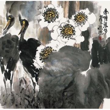 庄毓聪国画花鸟南塘旧梦字画之家