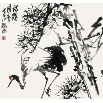 庄毓聪国画花鸟松鹤同春字画之家