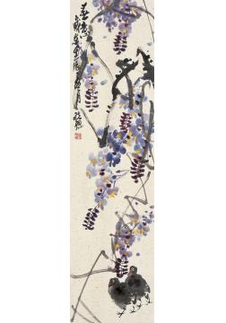 庄毓聪国画花鸟花鸟四条屏-秋酣-春意字画之家