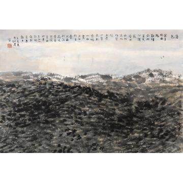 郎绍君国画山水苍色字画之家
