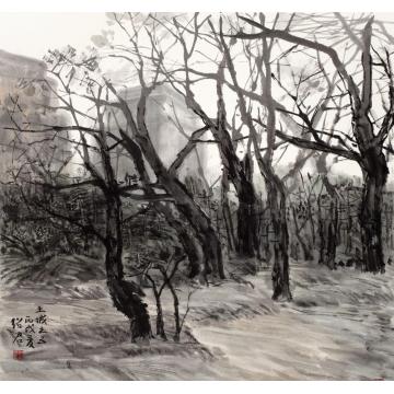 郎绍君国画山水晨光字画之家