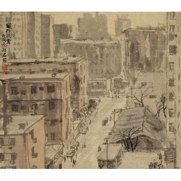郎绍君国画山水窗外的风景字画之家