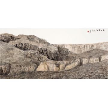 郎绍君国画山水黄土高坡字画之家