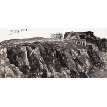 郎绍君国画山水黄土高坡字画之家