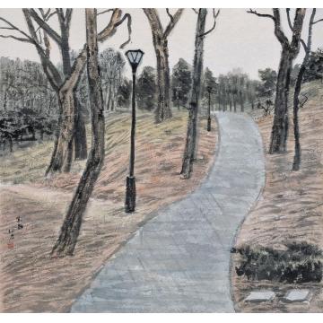 郎绍君油画风景寂静字画之家
