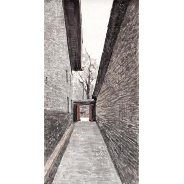 郎绍君油画风景老过道字画之家