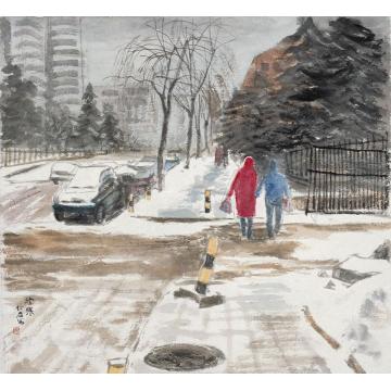 郎绍君油画风景清寒字画之家