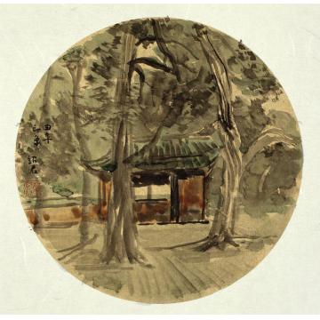郎绍君国画山水曲阜印象之一字画之家