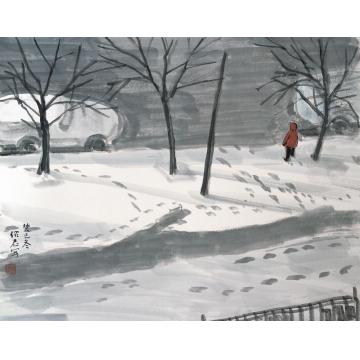 郎绍君油画风景四季——冬字画之家