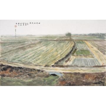 郎绍君油画风景田野的记忆字画之家