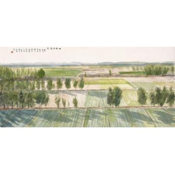 郎绍君油画风景田野的阳光字画之家