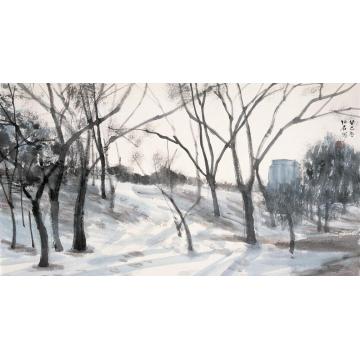 郎绍君油画风景土城的冬日之二字画之家