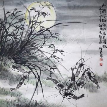 邢树安国画花鸟虾字画之家