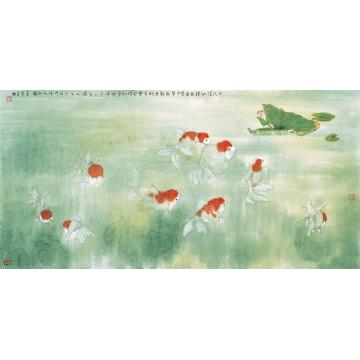 刘孟宽国画花鸟九如图字画之家