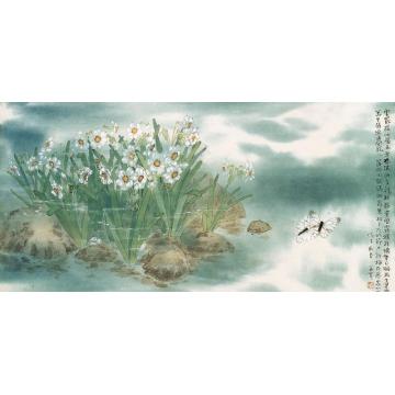 刘孟宽国画花鸟水仙字画之家