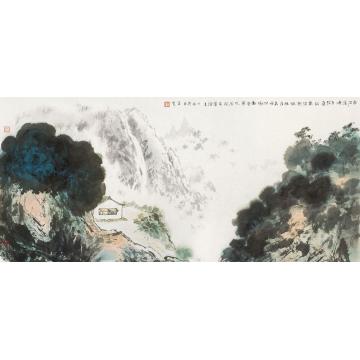 刘孟宽国画山水山居图字画之家