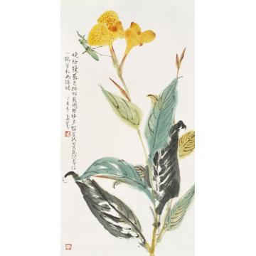 刘孟宽国画花鸟美人蕉字画之家