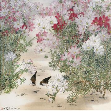 刘孟宽国画花鸟花丛字画之家