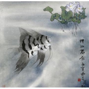 刘孟宽国画花鸟神仙眷属字画之家