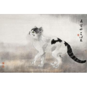 刘孟宽国画动物猫字画之家