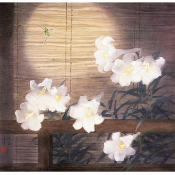 刘孟宽国画花鸟帘外月字画之家