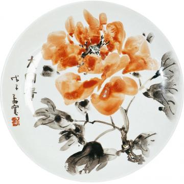 刘孟宽国画花鸟瓷碟画-大富贵字画之家