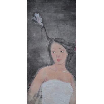 周楠国画人物双鱼座字画之家