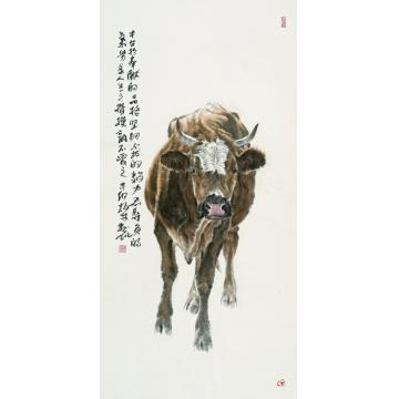 郑柏林国画动物《奉献》字画之家