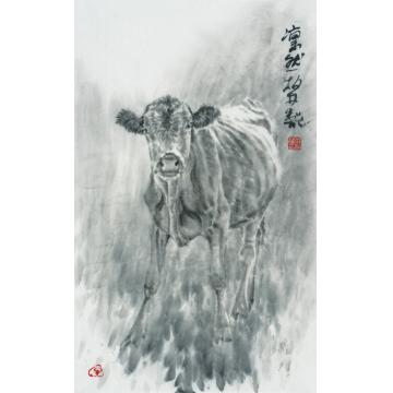 郑柏林国画动物《凛然》字画之家