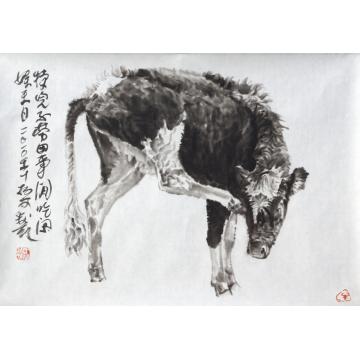 郑柏林国画动物《挠》字画之家