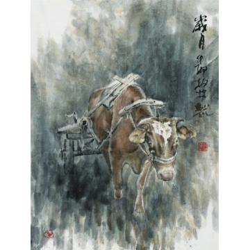 郑柏林国画动物《岁月》字画之家