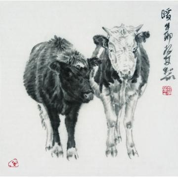 郑柏林国画动物《暖》字画之家