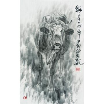 郑柏林国画动物《飘》字画之家