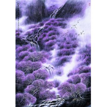 王世利国画山水春夏秋冬字画之家