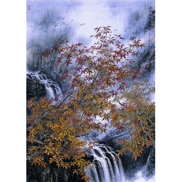 王世利国画山水春夏秋冬字画之家